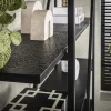 Kalfort Wandkasten|Industriele Kasten|Eddy Wandrek 5 laags Antraciet 140cm