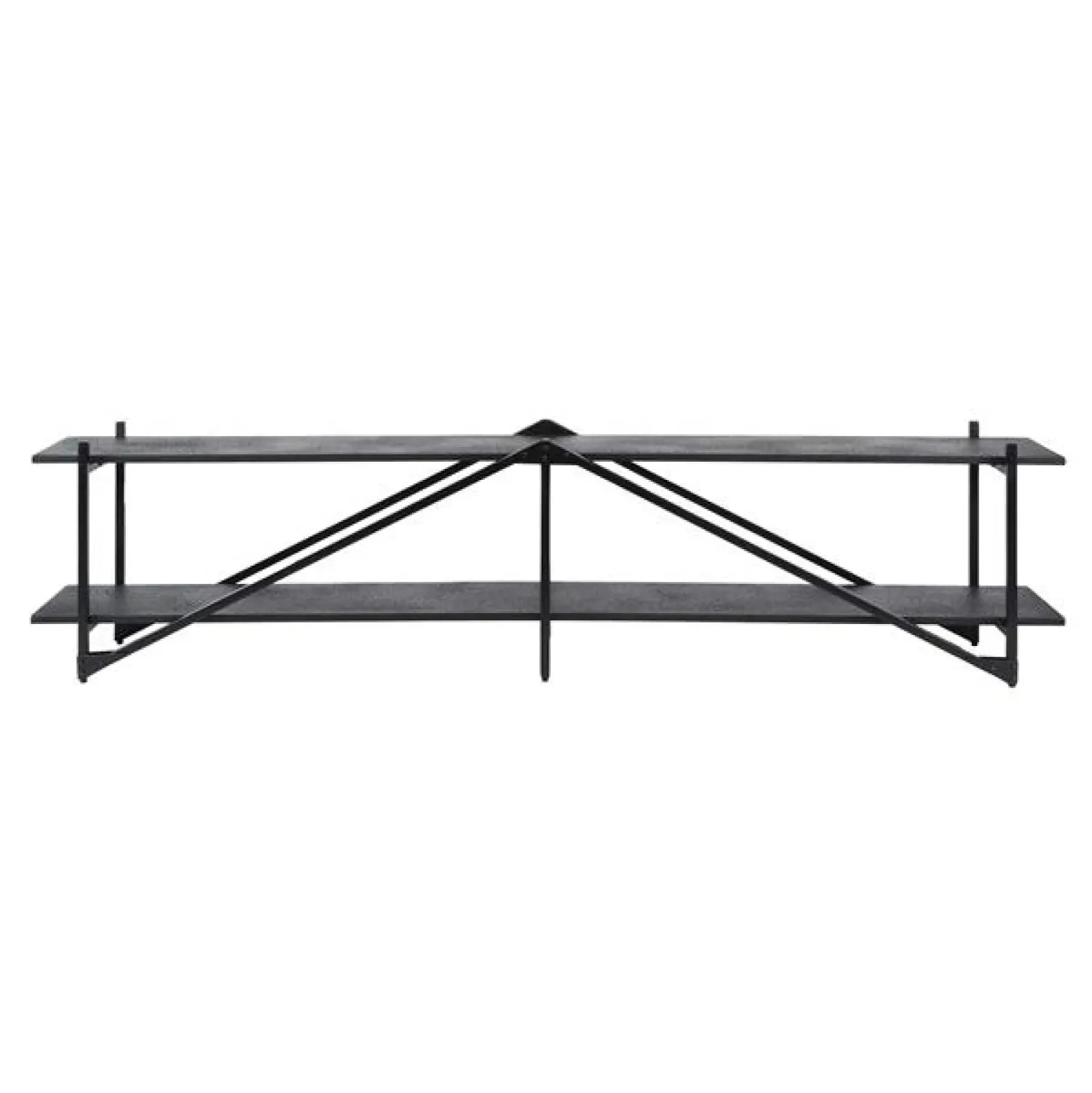 Kalfort Industriele Kasten|Tv Meubels|Eddy XL Tv-meubel metaal Antraciet 220cm