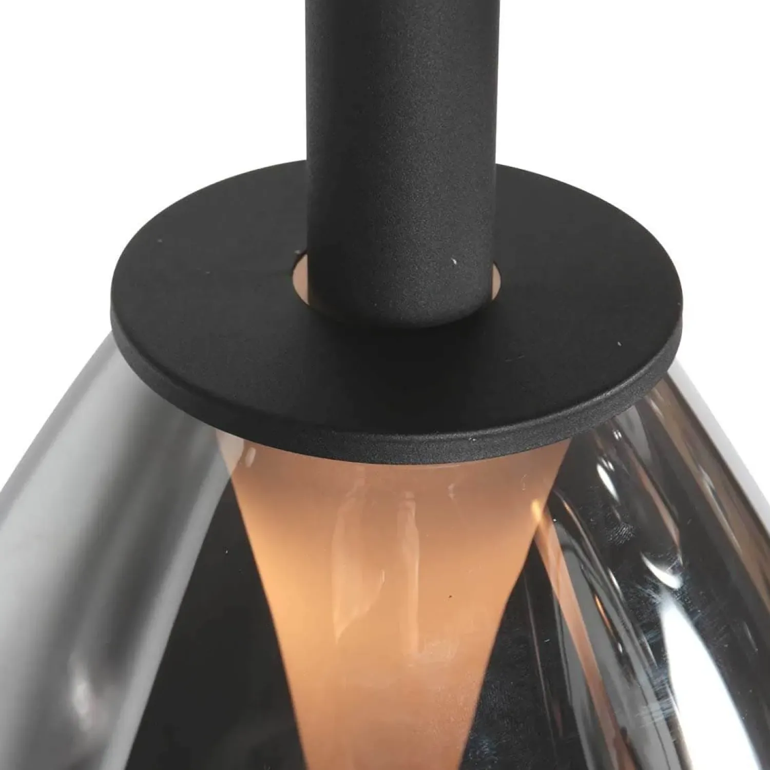 Steinmex Hanglampen|Glazen Hanglamp|Edgar 5-lichts getrapte Hanglamp Smoke Glas