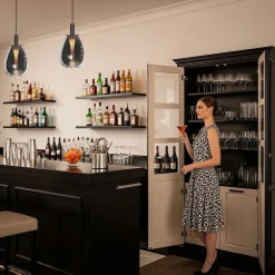 Steinmex Hanglampen|Glazen Hanglamp|Edgar 1-lichts Hanglamp large Smoke Glas