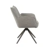 Label51 Eetkamerstoelen|Eetkamerstoel Amalfi Mushoom Boucle met Brons poot