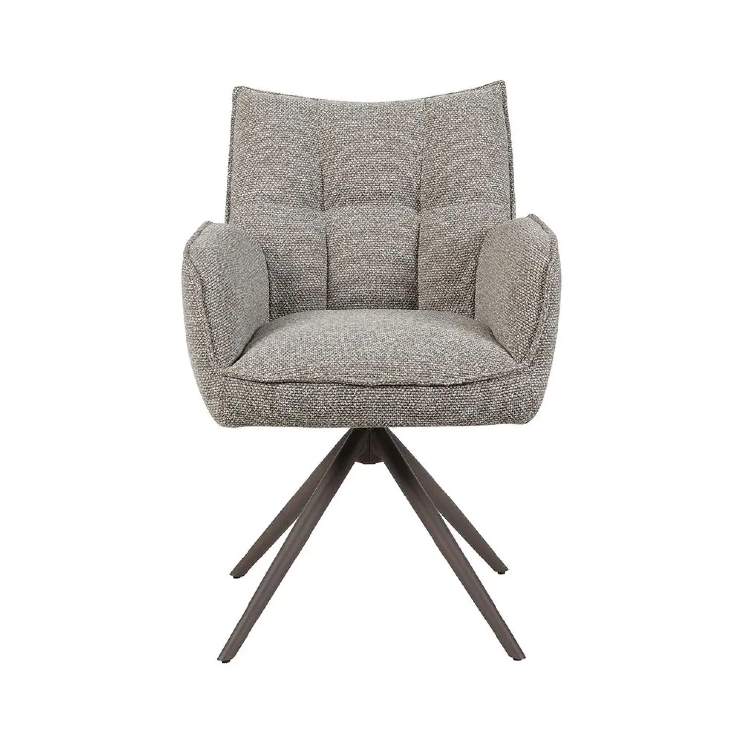 Label51 Eetkamerstoelen|Eetkamerstoel Amalfi Mushoom Boucle met Brons poot