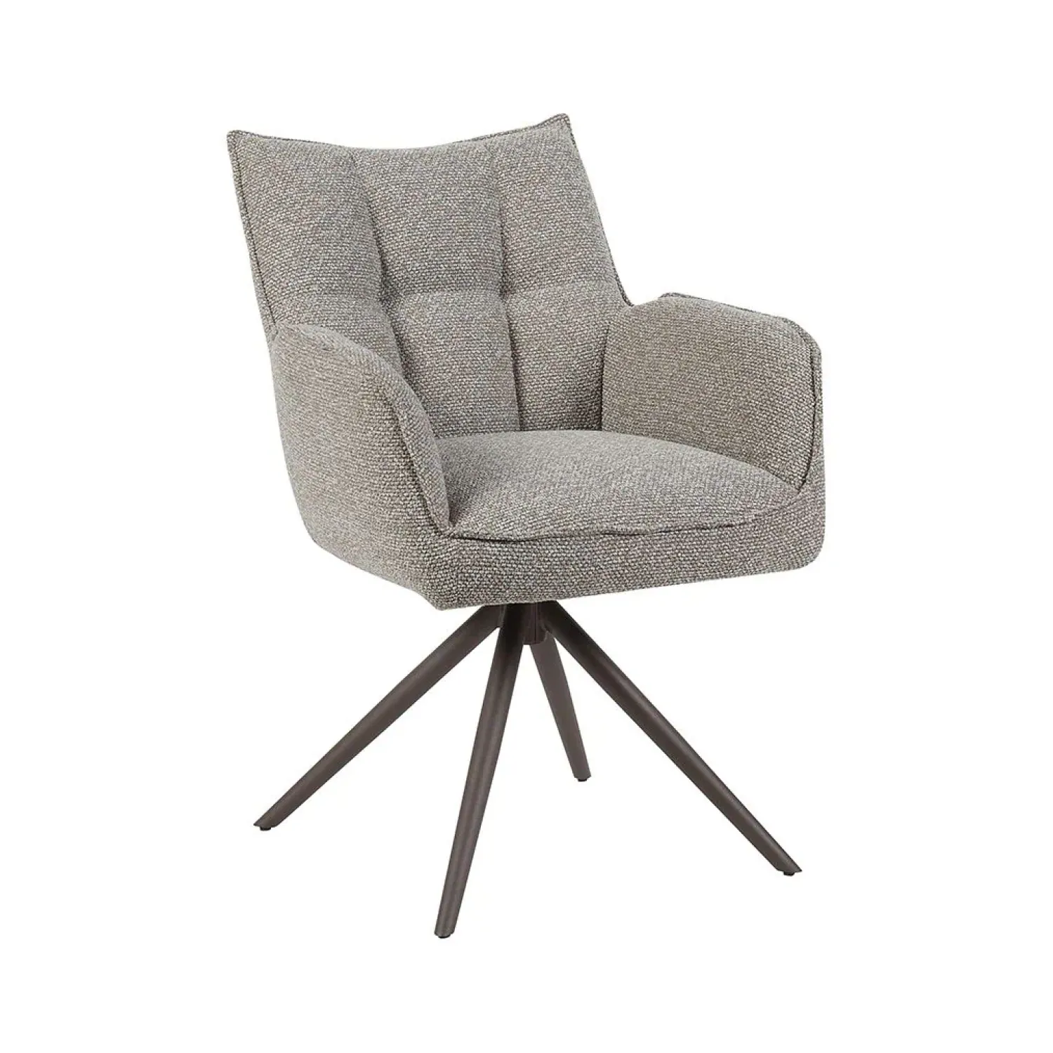 Label51 Eetkamerstoelen|Eetkamerstoel Amalfi Mushoom Boucle met Brons poot
