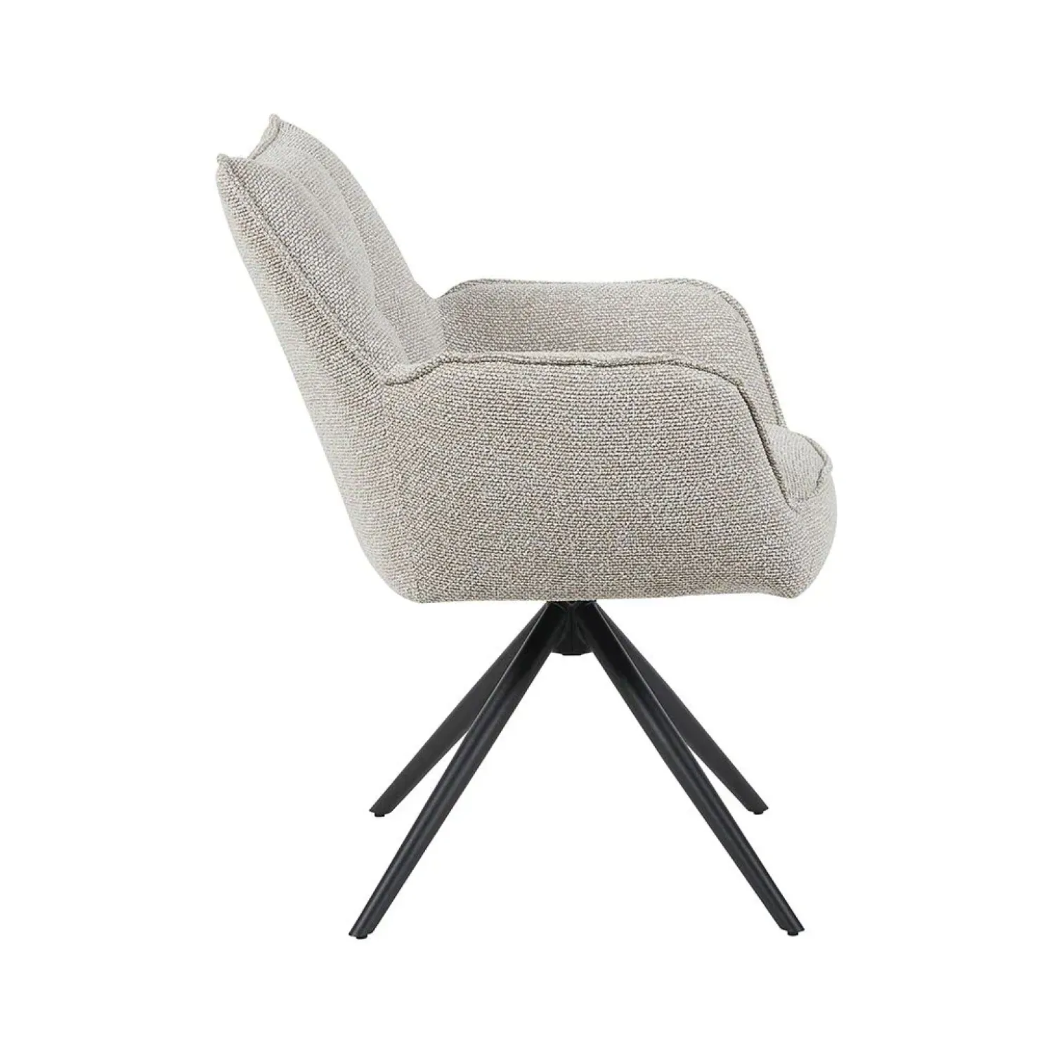 Label51 Eetkamerstoelen|Eetkamerstoel Amalfi Naturel Boucle