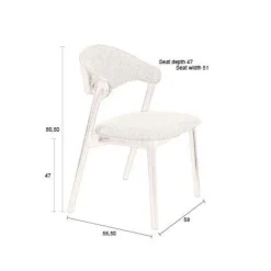 Dutchbone Eetkamerstoelen|Eetkamerstoel Babington Walnoot