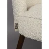 Dutchbone Eetkamerstoelen|Eetkamerstoel Barbara Boucle Beige