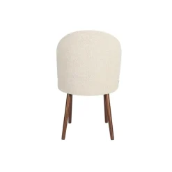 Dutchbone Eetkamerstoelen|Eetkamerstoel Barbara Boucle Beige