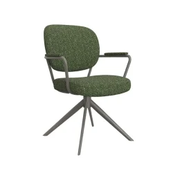 Label51 Eetkamerstoelen|Eetkamerstoel Basel Forest Boucle
