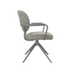 Label51 Eetkamerstoelen|Eetkamerstoel Basel Grijs Boucle