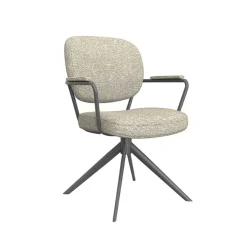 Label51 Eetkamerstoelen|Eetkamerstoel Basel Naturel Boucle