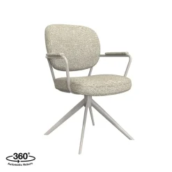 Label51 Eetkamerstoelen|Eetkamerstoel Basel Naturel Boucle
