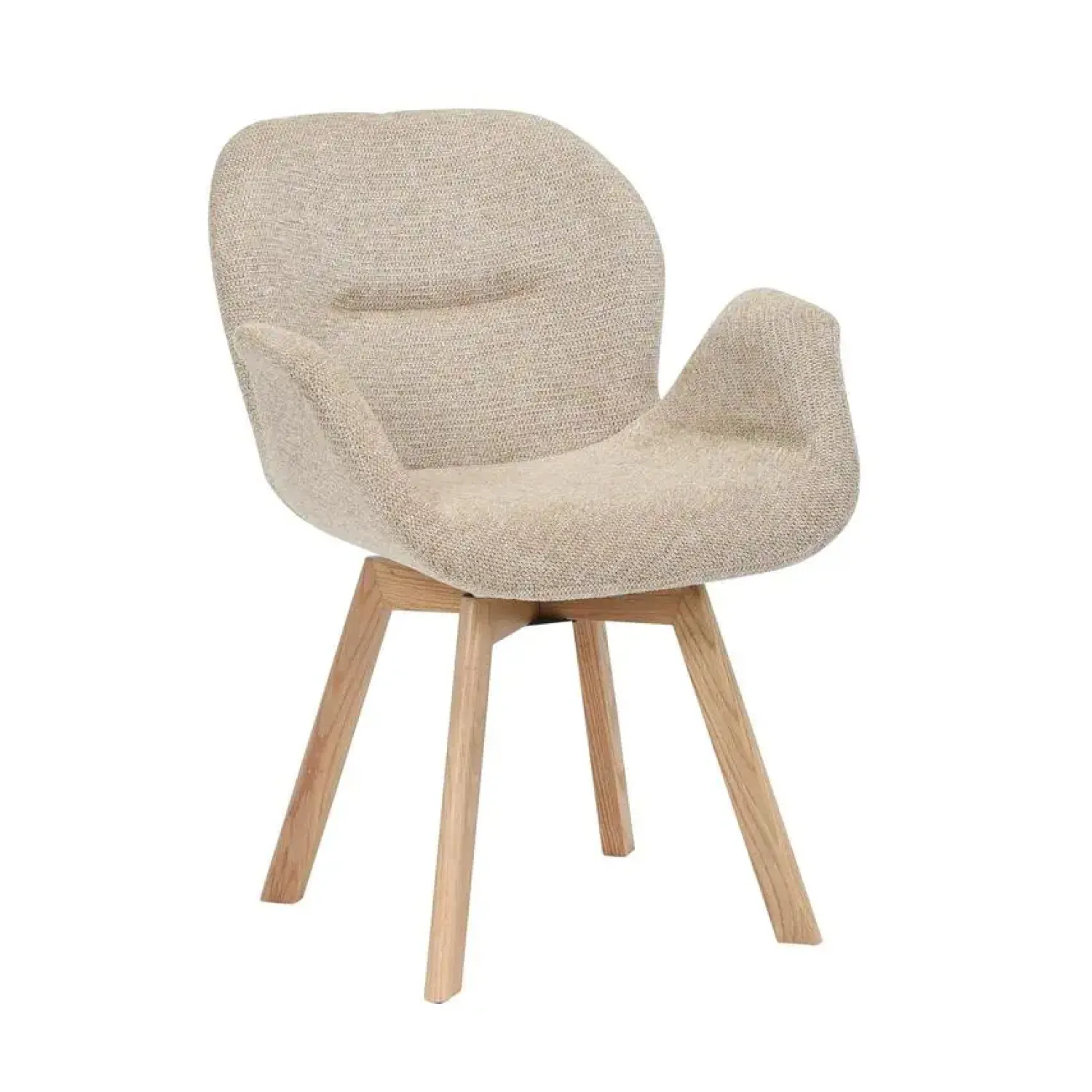 Furndea Eetkamerstoelen|Eetkamerstoel Bas Lichtbruin