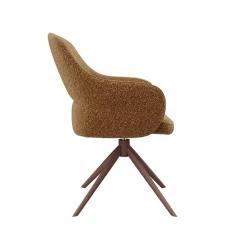 Label51 Eetkamerstoelen|Eetkamerstoel Bern Coral Boucle