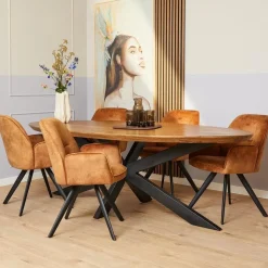 Furndea Eetkamerstoelen|Eetkamerstoel Brigitte Gold