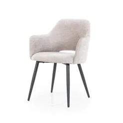 Eleonora Eetkamerstoelen|Eetkamerstoel Esmee Beige 58cm