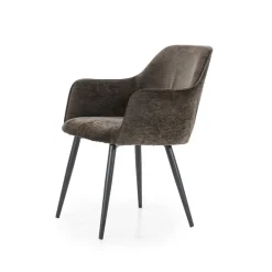 Eleonora Eetkamerstoelen|Eetkamerstoel Esmee Bruin 58cm