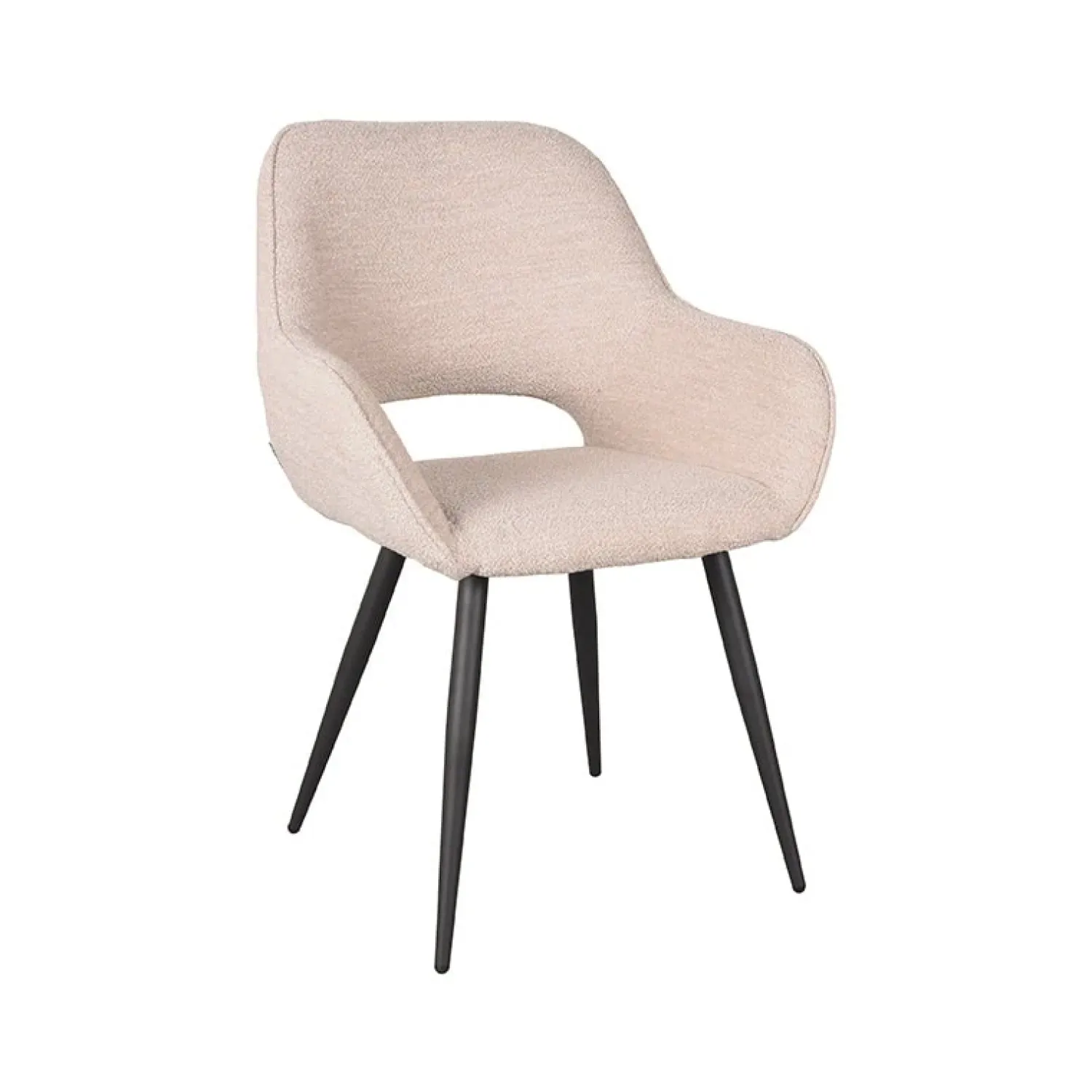 Label51 Eetkamerstoelen|Eetkamerstoel Fer Naturel Boucle (Showroommodel)
