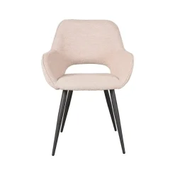 Label51 Eetkamerstoelen|Eetkamerstoel Fer Naturel Boucle (Showroommodel)