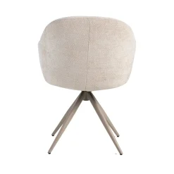Label51 Eetkamerstoelen|Eetkamerstoel Fiby Naturel met Taupe poot