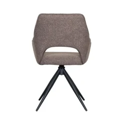 Label51 Eetkamerstoelen|Eetkamerstoel Finley Bruin Boucle