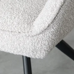 Label51 Eetkamerstoelen|Eetkamerstoel Finley Naturel Boucle
