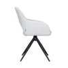 Label51 Eetkamerstoelen|Eetkamerstoel Finley Wit Boucle