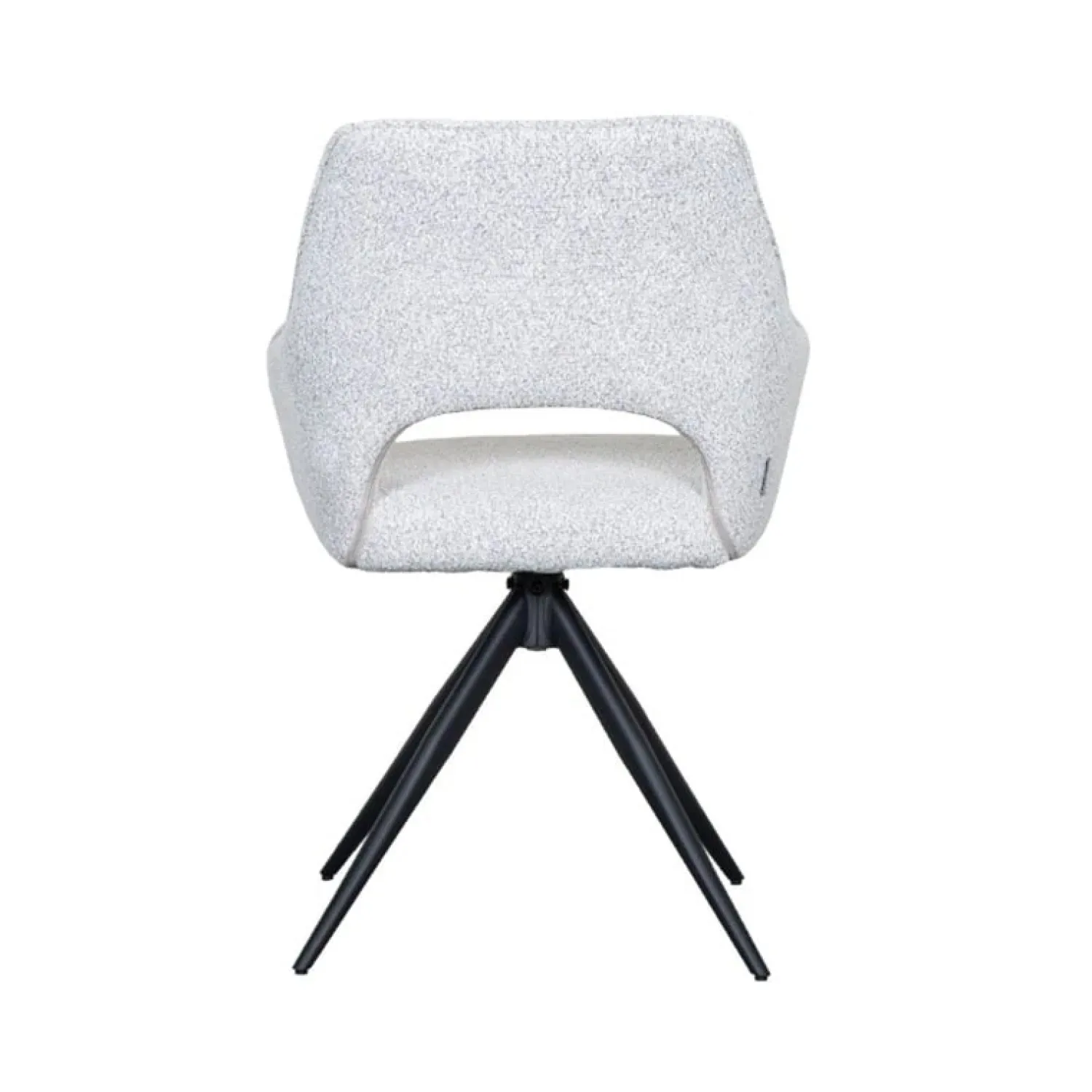 Label51 Eetkamerstoelen|Eetkamerstoel Finley Wit Boucle