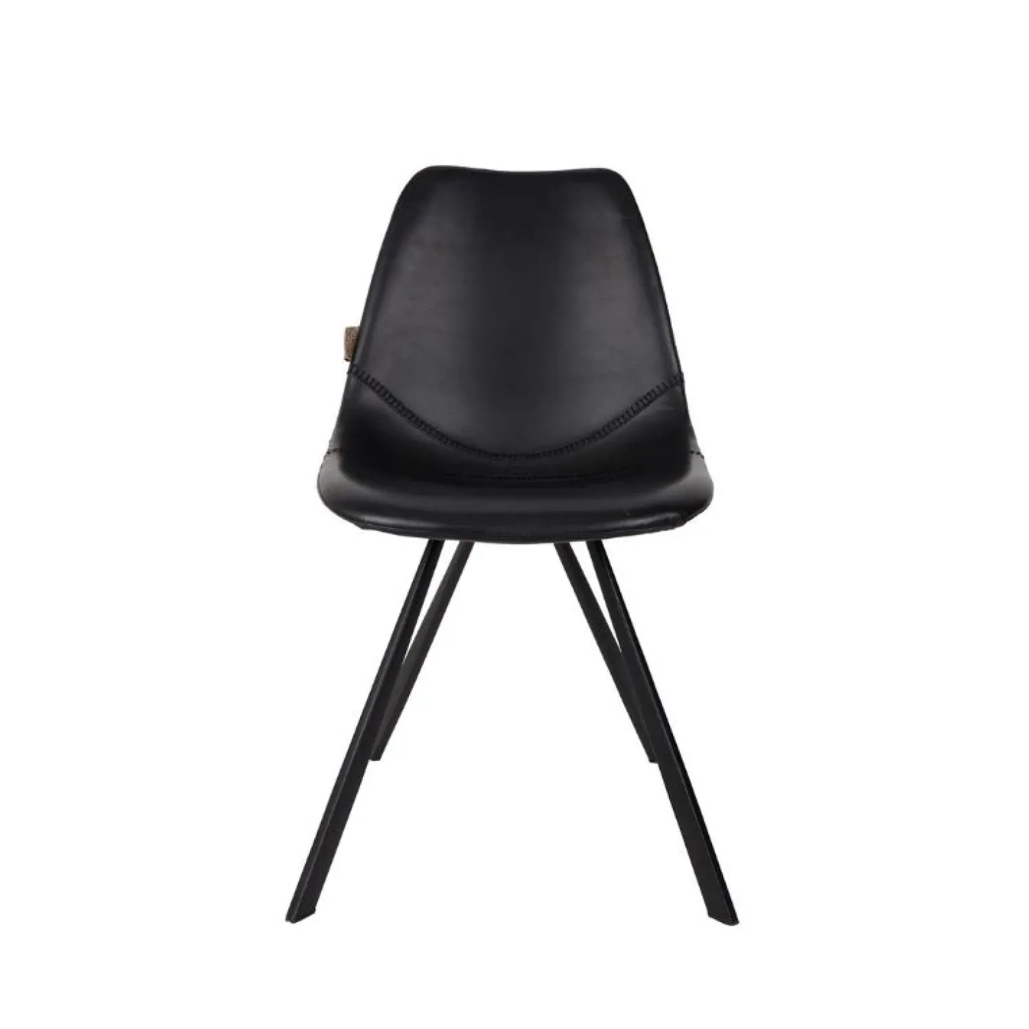 Dutchbone Eetkamerstoelen|Eetkamerstoel Franky Zwart