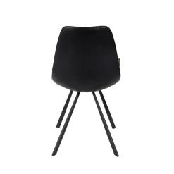 Dutchbone Eetkamerstoelen|Eetkamerstoel Franky Zwart