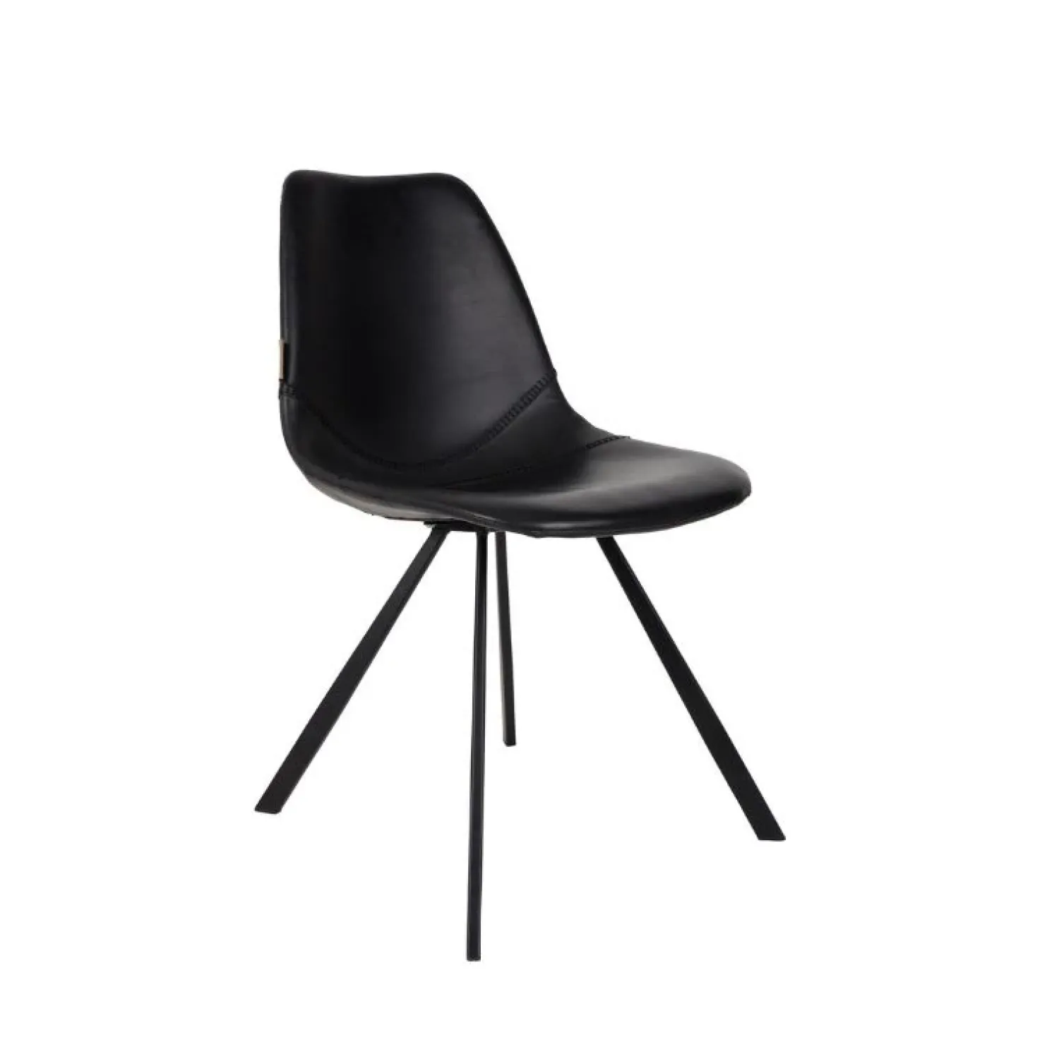 Dutchbone Eetkamerstoelen|Eetkamerstoel Franky Zwart