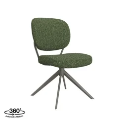 Label51 Eetkamerstoelen|Eetkamerstoel Geneva Forest Boucle