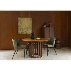 Dutchbone Eetkamerstoelen|Eetkamerstoel Georgia Groen