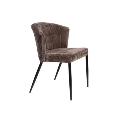 Dutchbone Eetkamerstoelen|Eetkamerstoel Georgia Paars