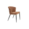 Dutchbone Eetkamerstoelen|Eetkamerstoel Georgia Terracotta