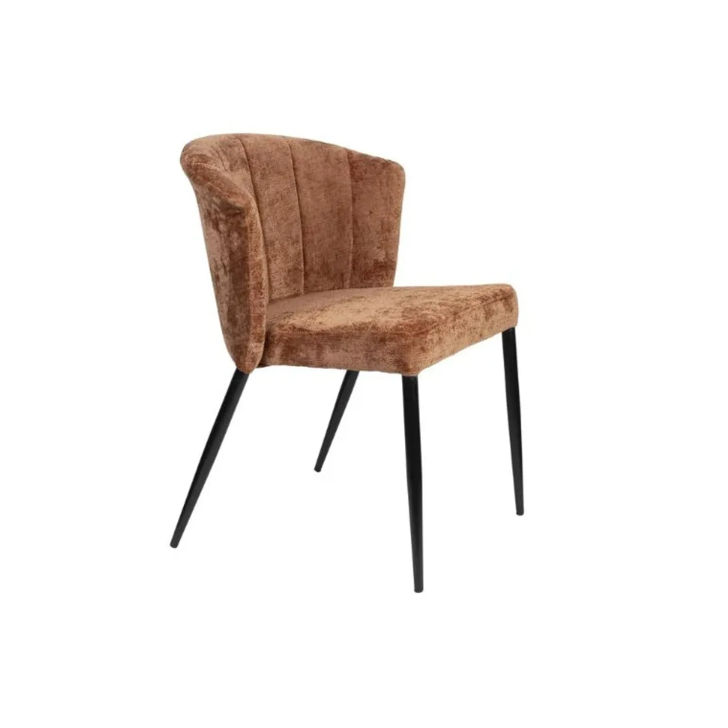 Dutchbone Eetkamerstoelen|Eetkamerstoel Georgia Terracotta