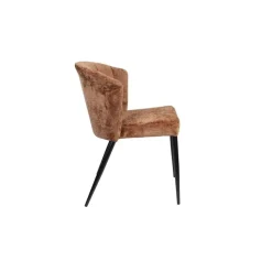 Dutchbone Eetkamerstoelen|Eetkamerstoel Georgia Terracotta