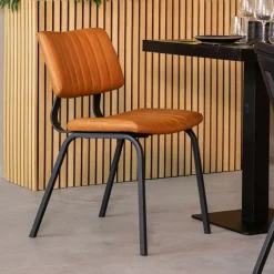 Label51 Eetkamerstoelen|Eetkamerstoel Gusto Cognac