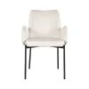 Label51 Eetkamerstoelen|Eetkamerstoel Joni Crème Fluweel (showroommodel)