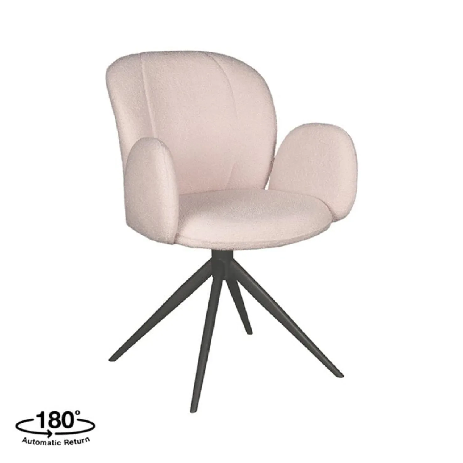Label51 Eetkamerstoelen|Eetkamerstoel Kimball Naturel Boucle