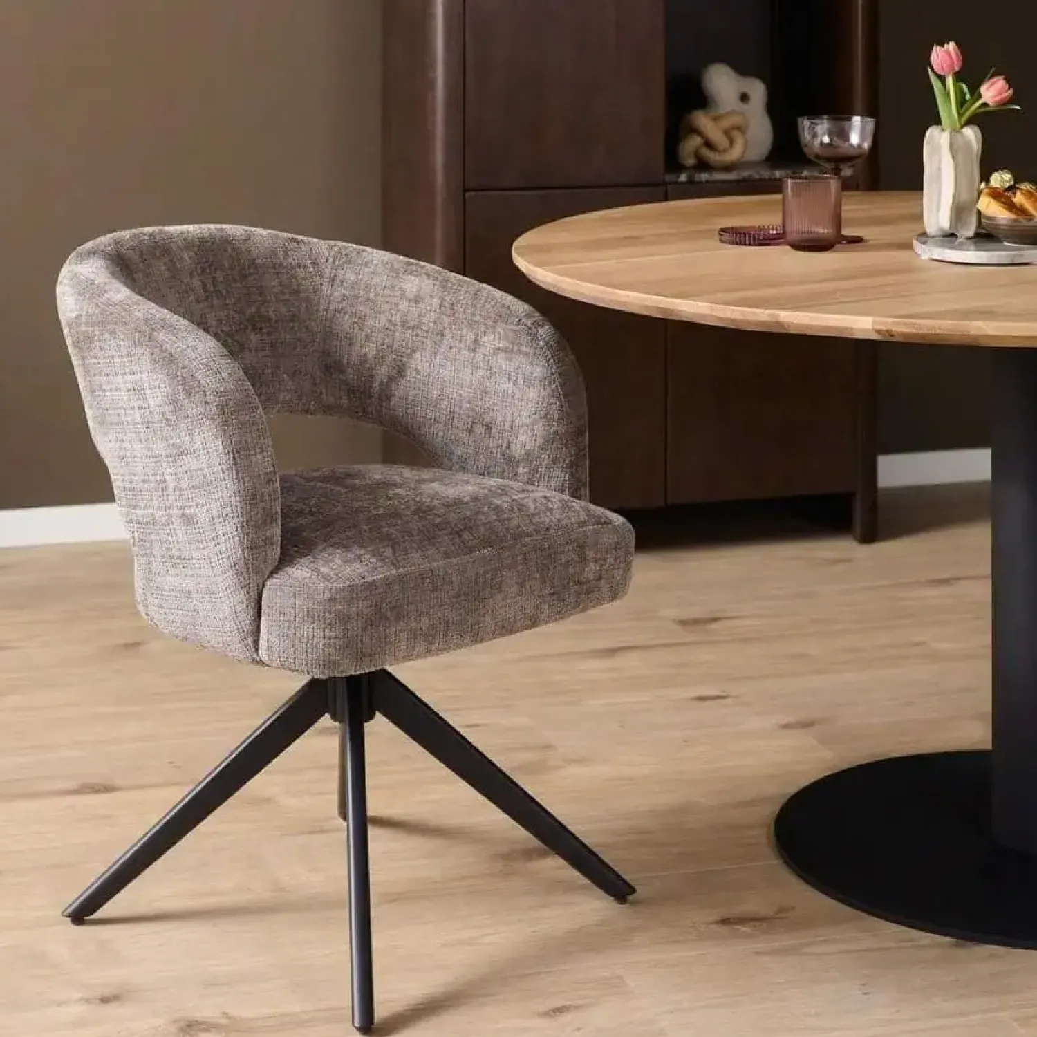 Furndea Eetkamerstoelen|Eetkamerstoel Lana Clay