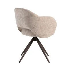 Label51 Eetkamerstoelen|Eetkamerstoel Lela Clay met Brons poot