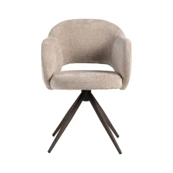 Label51 Eetkamerstoelen|Eetkamerstoel Lela Clay met Brons poot
