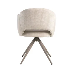 Label51 Eetkamerstoelen|Eetkamerstoel Lela Naturel met Taupe poot