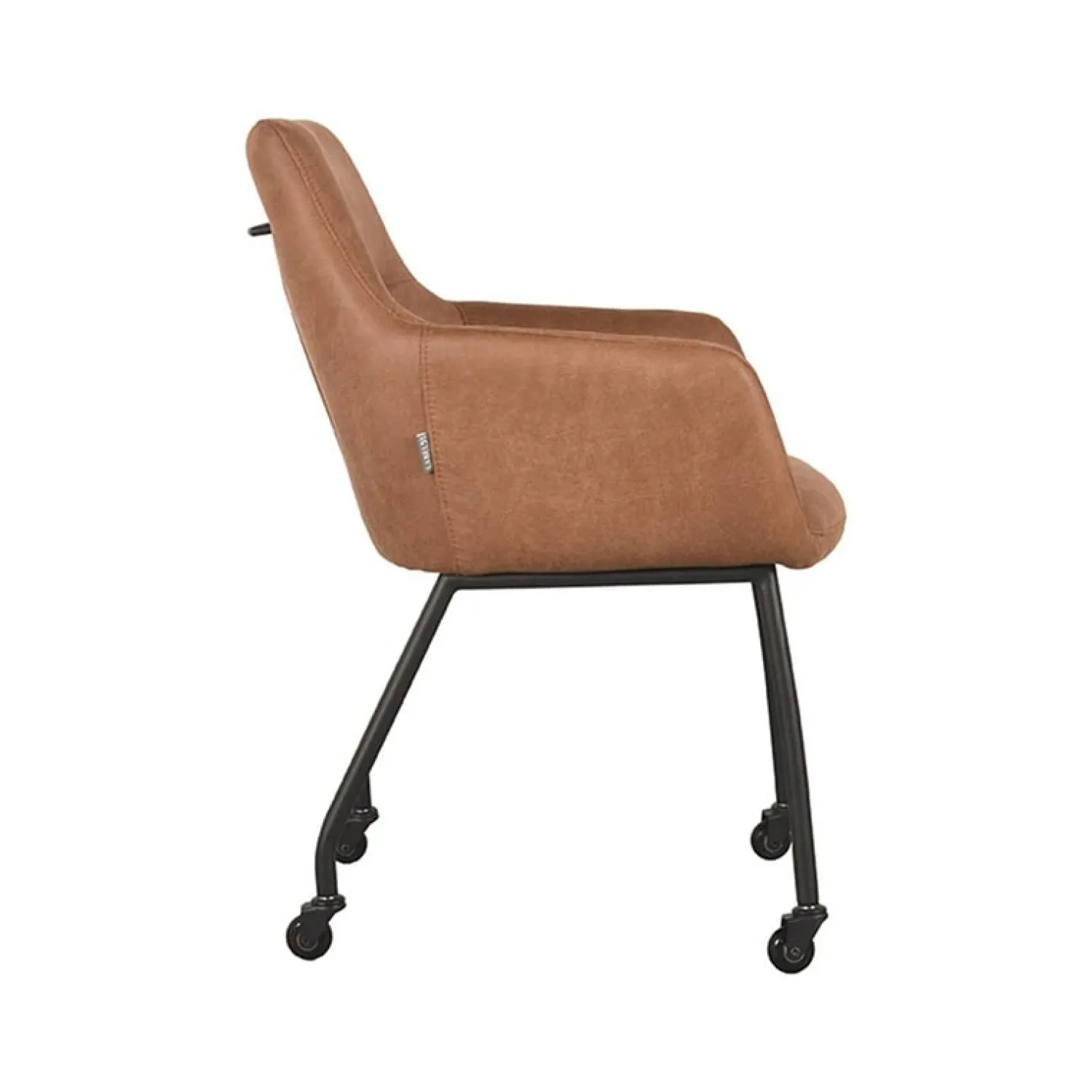 Cavetown Eetkamerstoelen|Eetkamerstoel Lenny cognac