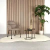 Cavetown Eetkamerstoelen|Eetkamerstoel Lenny taupe