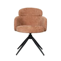 Label51 Eetkamerstoelen|Eetkamerstoel Levi Cognac Stof