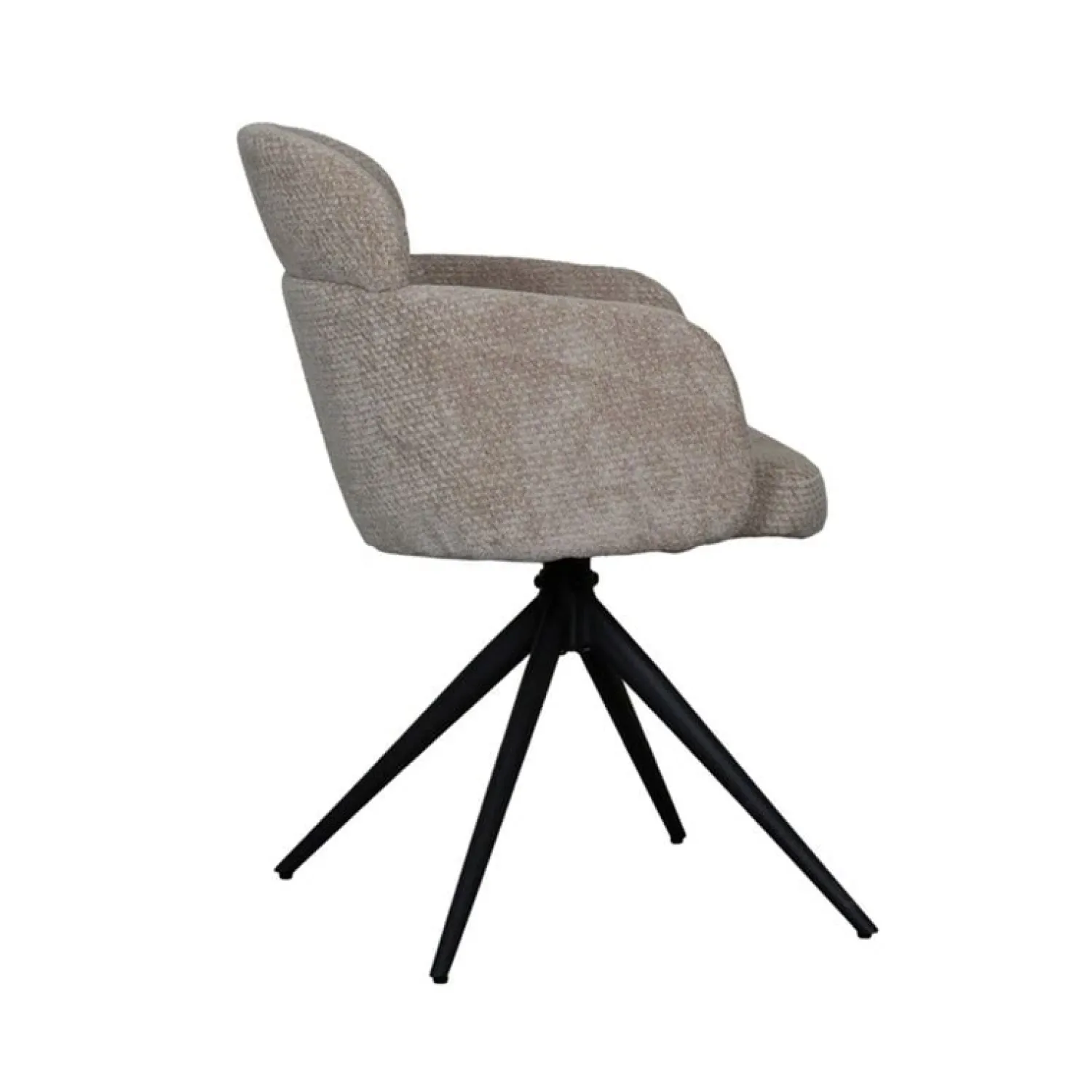 Label51 Eetkamerstoelen|Eetkamerstoel Levi Klei Stof