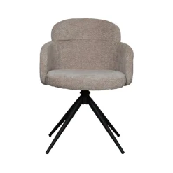 Label51 Eetkamerstoelen|Eetkamerstoel Levi Klei Stof