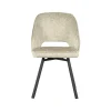 Label51 Eetkamerstoelen|Eetkamerstoel Lewis Beige Fluweel