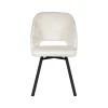 Label51 Eetkamerstoelen|Eetkamerstoel Lewis Crème Fluweel